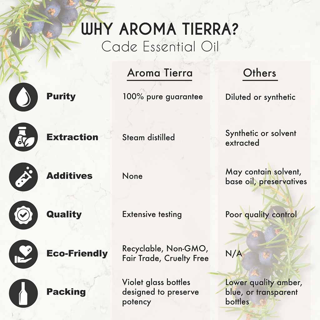 cade essential oil pure aroma tierra