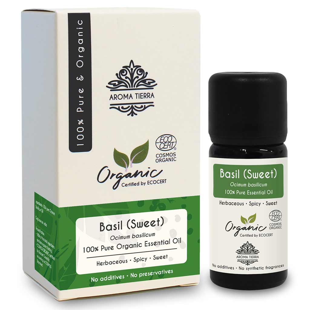 Organic Basil Essential Oil Sweet 100 Pure Natural