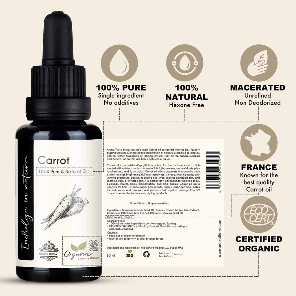 Carrot oil for deals face